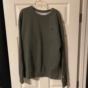 Champion Men's Olive Crewneck Sweater